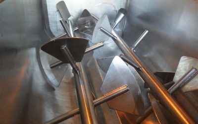 Double shaft peddle mixer. Photo: Misset
