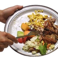 Japanese pigs and poultry enjoy sukiyaki