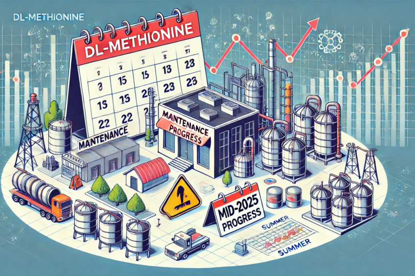 A major manufacturer of DL-Methionine has announced an 8-10 week shutdown for a European production facility in mid-2025, and another manufacturer will have summer maintenance. Despite these developments, the market remains stable.